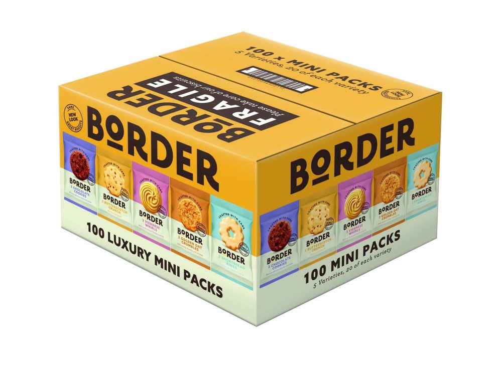 Border Biscuits 100 Twin Packs Snack Packs | 5 Varieties | Individually Wrapped Biscuit Portions (Box of 100)