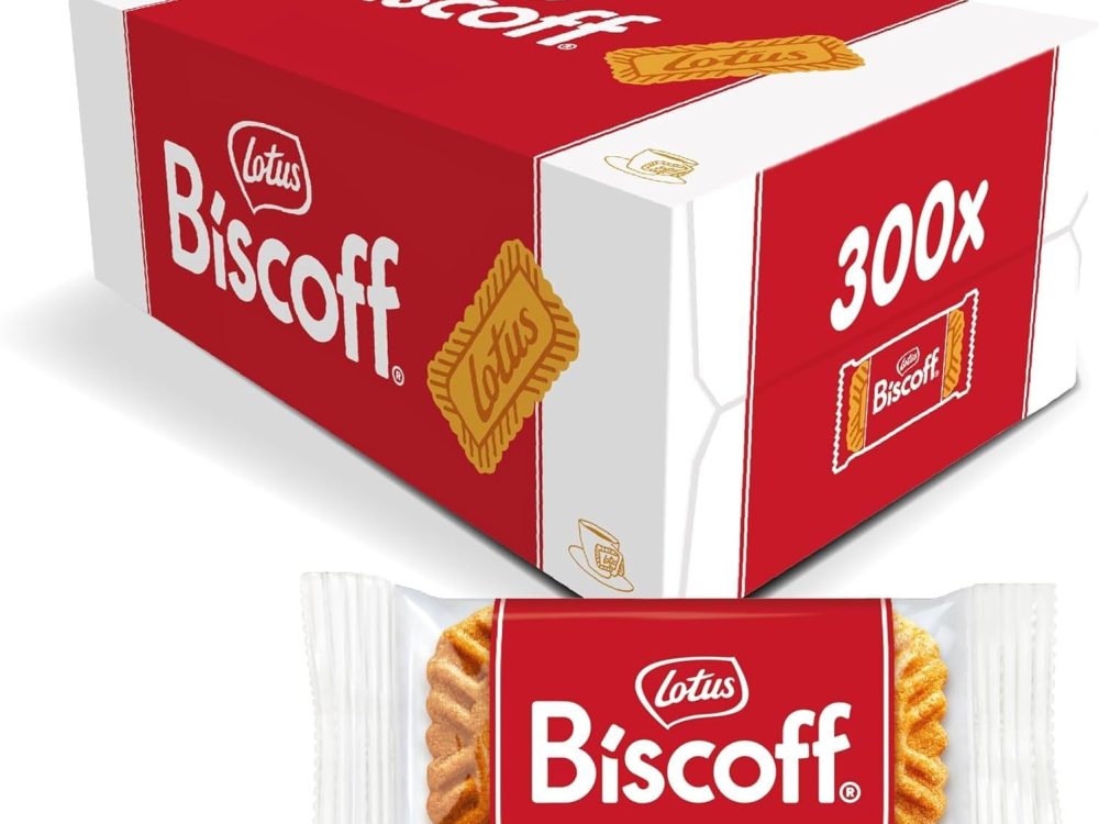 Lotus Biscoff: Individually Wrapped Caramelised Speculoos Biscuit Portion Packs – (Box of 300)