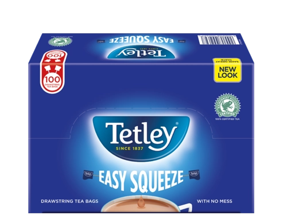 Tetley Tea: Easy Squeeze Drawstring Tea Bags – (Box of 100) – Discontinued by manufacturer