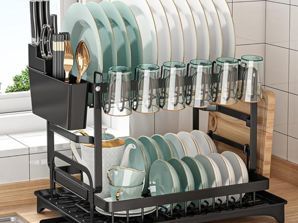 ⏰Today Olny $7.9⏰ 2-tier dish drying rack